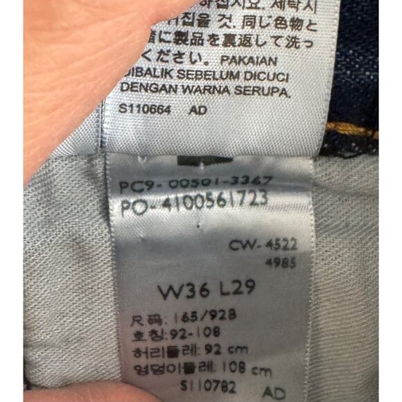 Levis 501 Original fit Mens Jeans distressed 90s relaxed patch work sz 36x29 - Picture 10 of 10